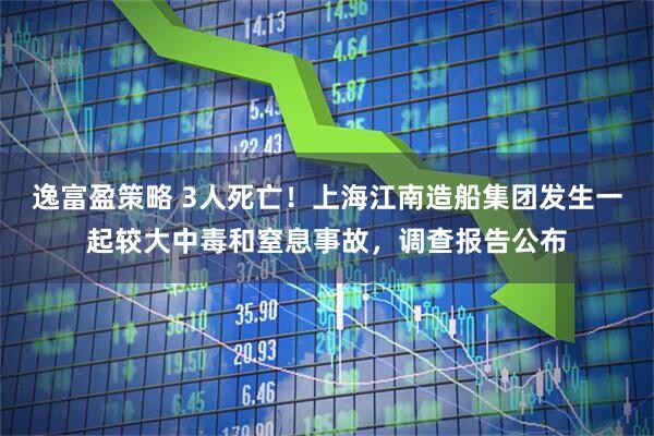 逸富盈策略 3人死亡!上海江南造船集团发生一起较大中毒和窒息事故,调查报告公布