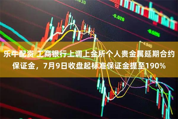 乐牛配资 工商银行上调上金所个人贵金属延期合约保证金,7月9日收盘起标准保证金提至190%